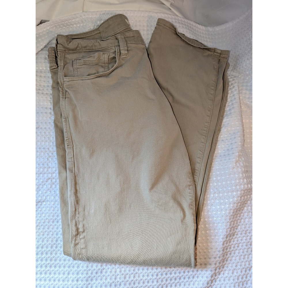 Mavi Jeans Matt Relaxed Straight Leg Mens 34x32 Beige Stretch